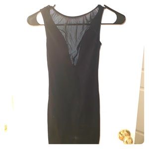 American Apparel Black Mesh Dress